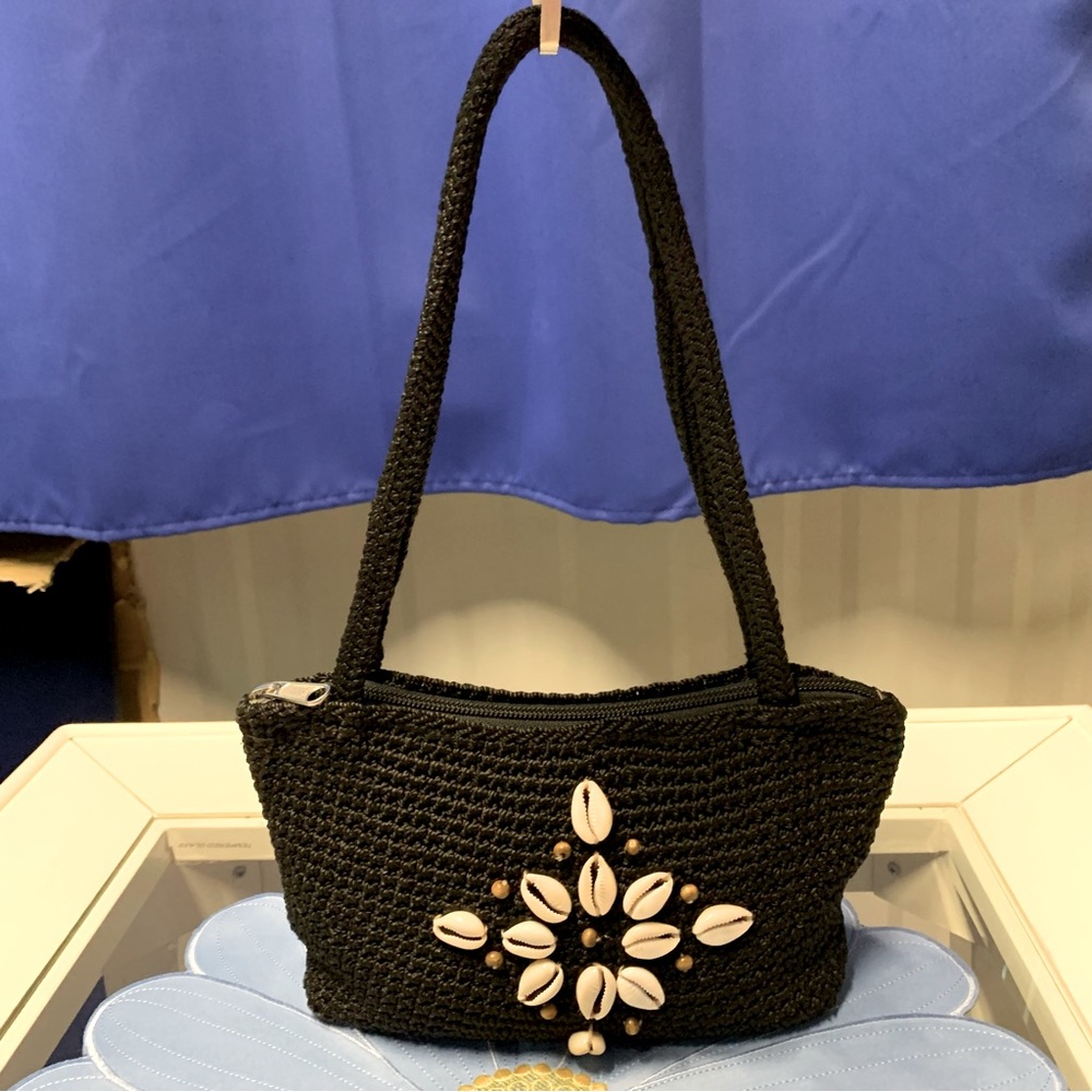 The Sak shell purse small black